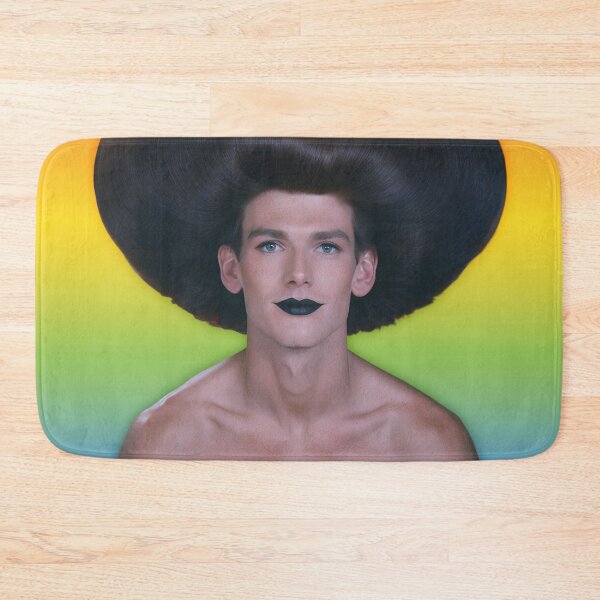 Item preview, Rainbow Glamour - Campy Heart Hair Male Portrait designed and sold by gayishdesign.