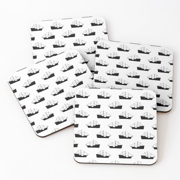 Item preview, Sailing Boat Pattern Design White  designed and sold by PatternTitan.