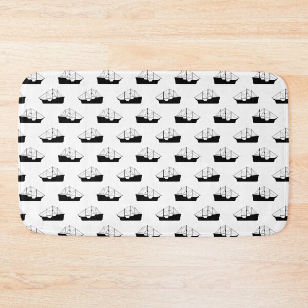 Item preview, Sailing Boat Pattern Design White  designed and sold by PatternTitan.
