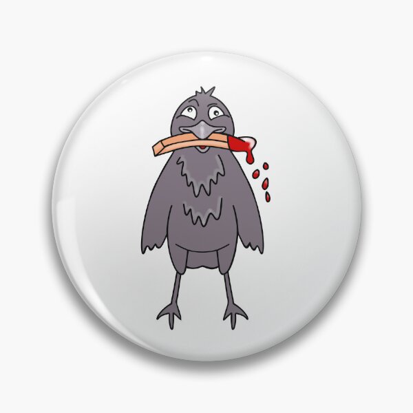 Item preview, Funny Crow Eating French Fries With Ketchup designed and sold by Sartoris Art.