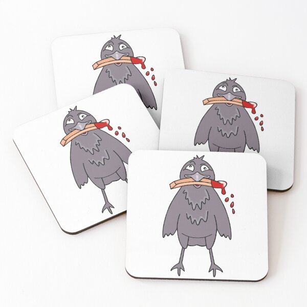 Item preview, Funny Crow Eating French Fries With Ketchup designed and sold by Sartoris Art.