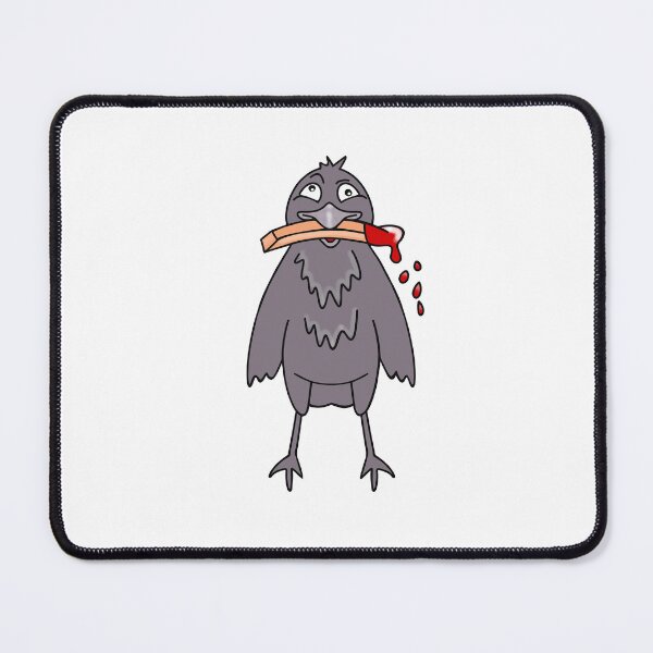Item preview, Funny Crow Eating French Fries With Ketchup designed and sold by Sartoris Art.