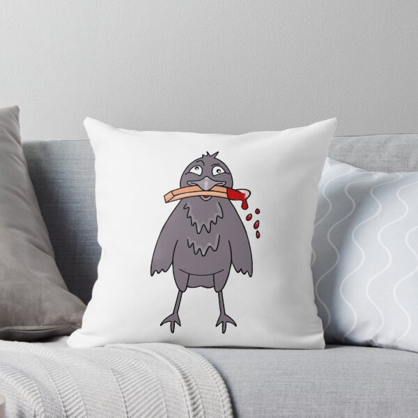 Item preview, Funny Crow Eating French Fries With Ketchup designed and sold by Sartoris Art.