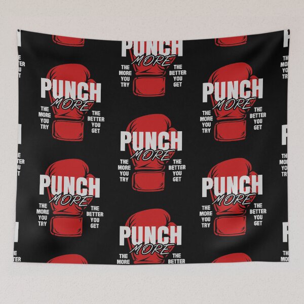 Item preview, Punch More - Red Boxing Glove Motivation designed and sold by MySimpleFlow.