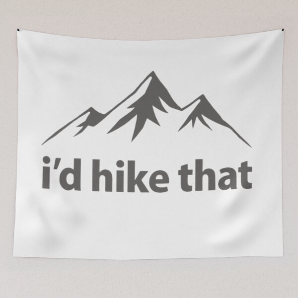 Item preview, I’d Hike That Minimal Mountain Line Hiking Design designed and sold by GabeMountainArt.