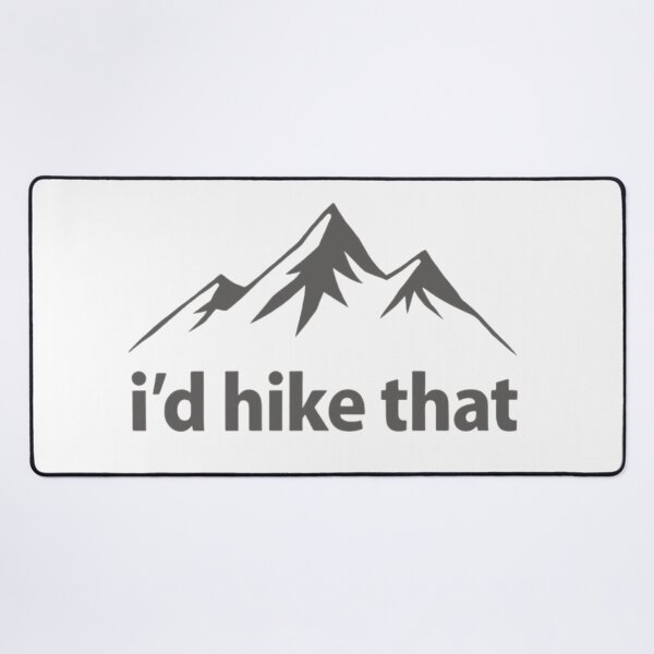 Item preview, I’d Hike That Minimal Mountain Line Hiking Design designed and sold by GabeMountainArt.