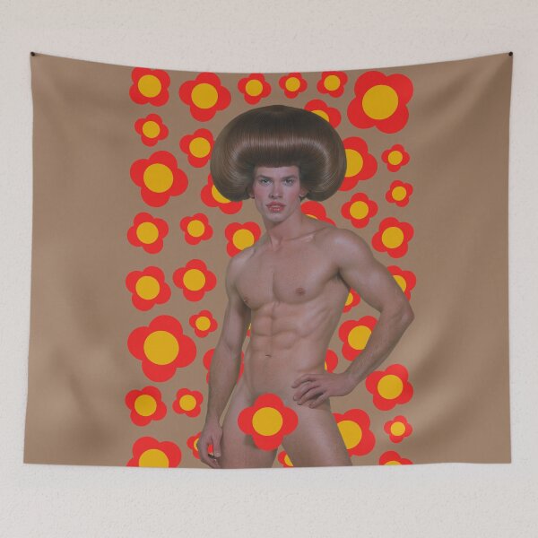 Item preview, Retro Floral Glamour - Campy Fashion Pop Art designed and sold by gayishdesign.