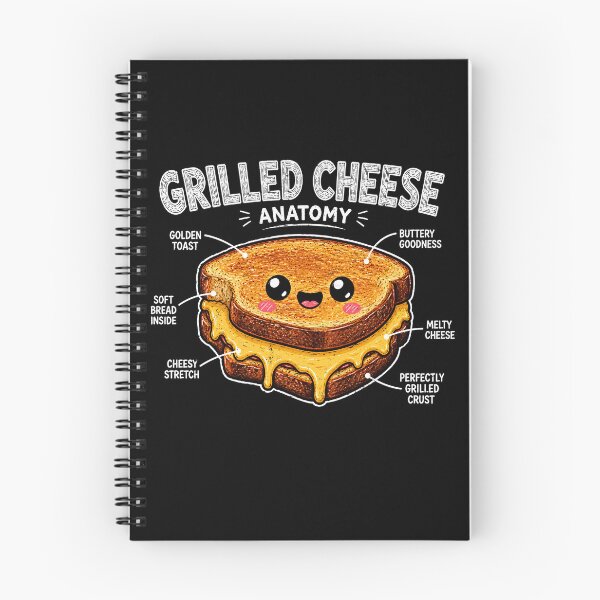 Item preview, Grilled Cheese Anatomy with Cute Character Design designed and sold by rafaeltto.