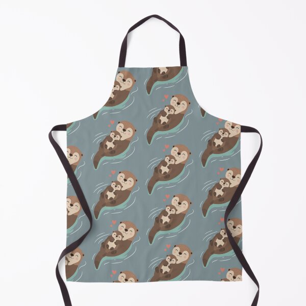 Item preview, Cute otter family pattern designed and sold by Qualali Studio.