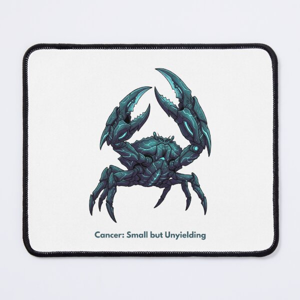 Item preview, Cancer: Small but Unyielding — Cyber Crab Zodiac designed and sold by CalmFrameArt.