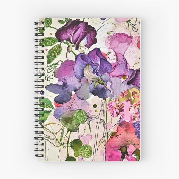 Item preview, Abstract Purple Wildflower Watercolor, Vintage Feel designed and sold by Vintage-Lady65.