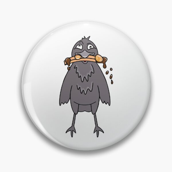 Item preview, Funny Crow Eating Poutine designed and sold by Sartoris Art.