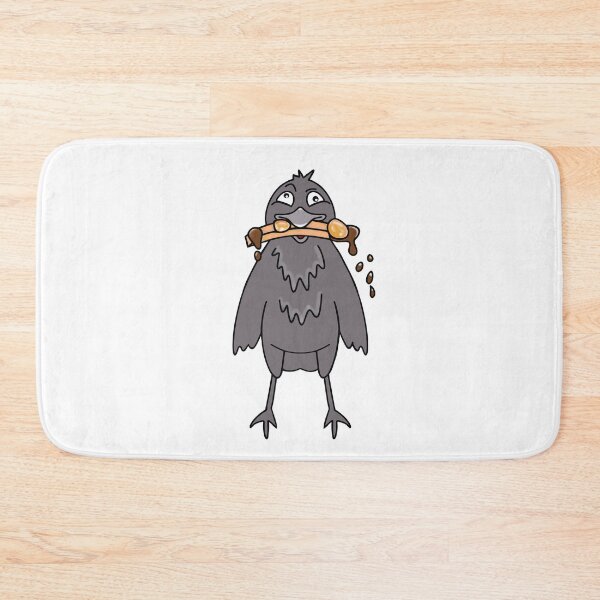 Item preview, Funny Crow Eating Poutine designed and sold by Sartoris Art.