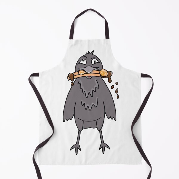 Item preview, Funny Crow Eating Poutine designed and sold by Sartoris Art.