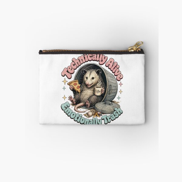 Item preview, Funny Opossum Technically Alive Emotionally Trash Retro T-Shirt designed and sold by BeardWave.