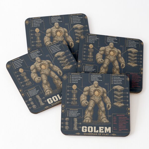 Item preview, Golem Blueprint Art designed and sold by SunnyDesign82.