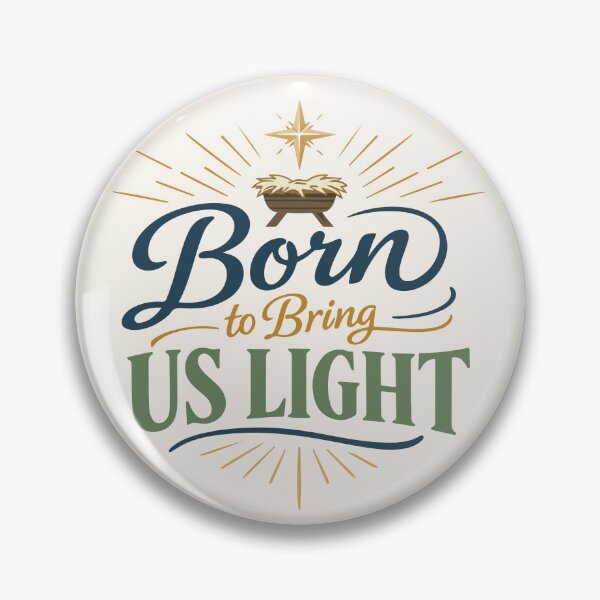 Item preview, Born to Bring Us Light Christmas Typography  designed and sold by stylishdzign.