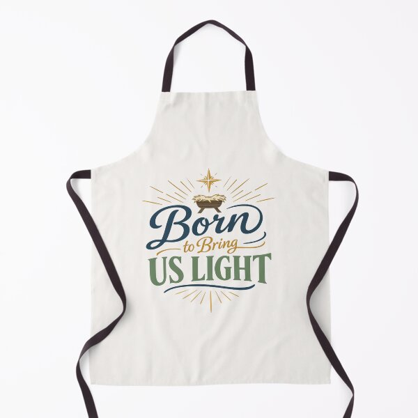 Item preview, Born to Bring Us Light Christmas Typography designed and sold by stylishdzign.