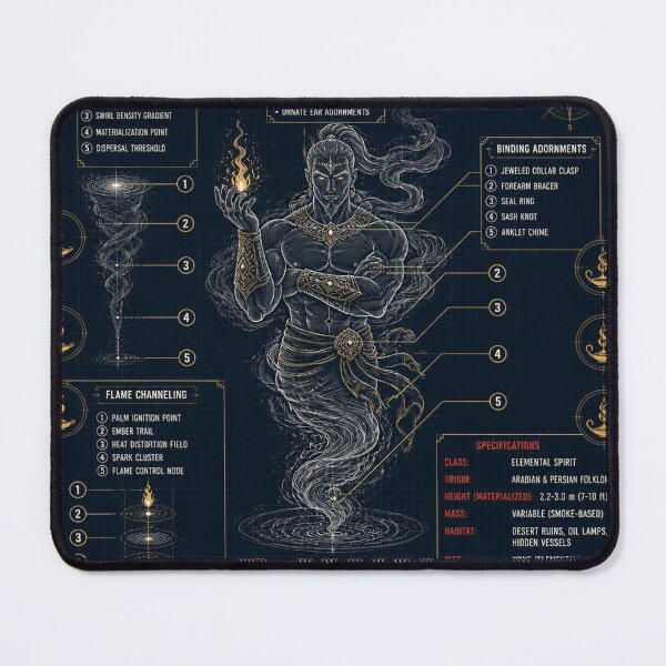 Item preview, Djinn Blueprint Art designed and sold by SunnyDesign82.