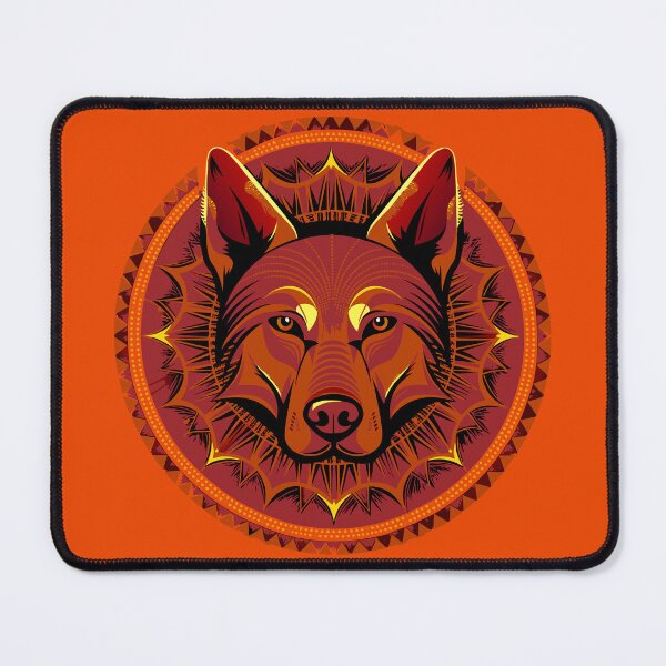 Item preview, Geometric Wolf Mandala Tribal Portrait designed and sold by Paolo-Bandal.