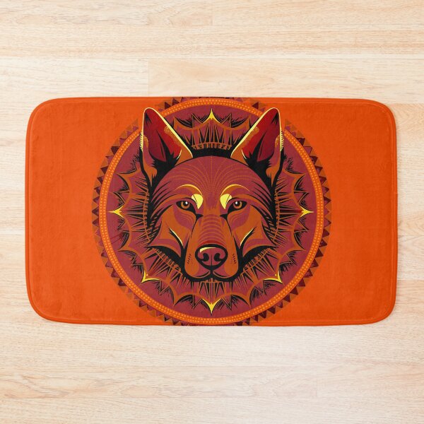 Item preview, Geometric Wolf Mandala Tribal Portrait designed and sold by Paolo-Bandal.