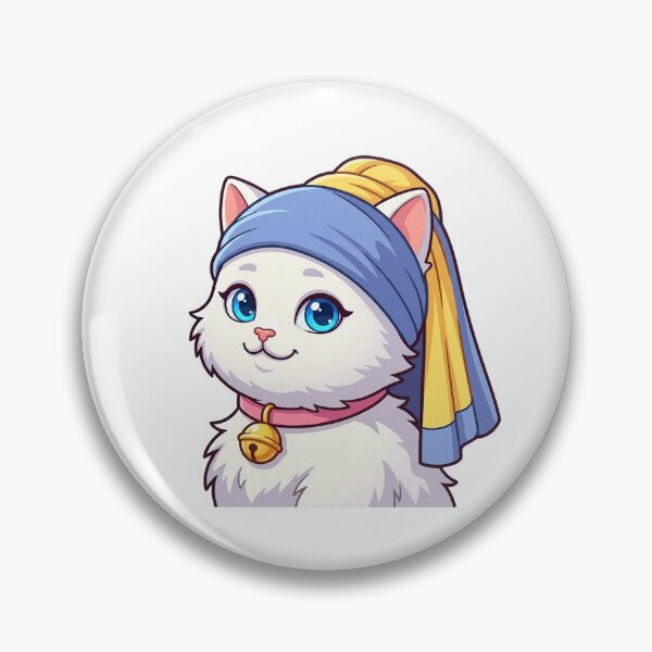 Item preview, Smilla as Girl with a Pearl Earring – Cute Cat Art designed and sold by 1smillaundfiete.