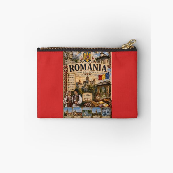 Item preview, Romania Travel Poster | Bran Castle Transylvania Sighisoara & Folk Art designed and sold by alexcorporation.