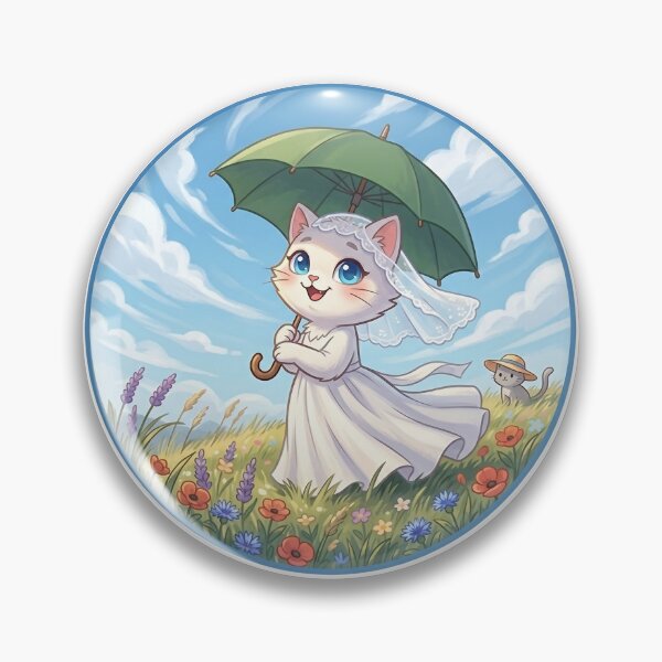 Artikelvorschau, Cat at Monet’s Walk – Impressionist Cat Art entworfen und verkauft von 1smillaundfiete.