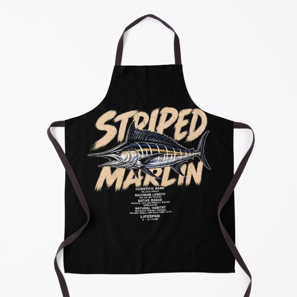Item preview, Artistic striped marlin illustration with facts designed and sold by rafaeltto.