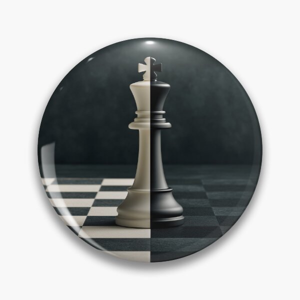 Item preview, Black and White Chess King – Chess Duel Strategy & Checkmate Design designed and sold by WordPlayStudio.