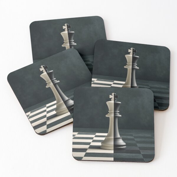 Item preview, Black and White Chess King – Chess Duel Strategy & Checkmate Design designed and sold by WordPlayStudio.