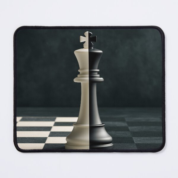 Item preview, Black and White Chess King – Chess Duel Strategy & Checkmate Design designed and sold by WordPlayStudio.