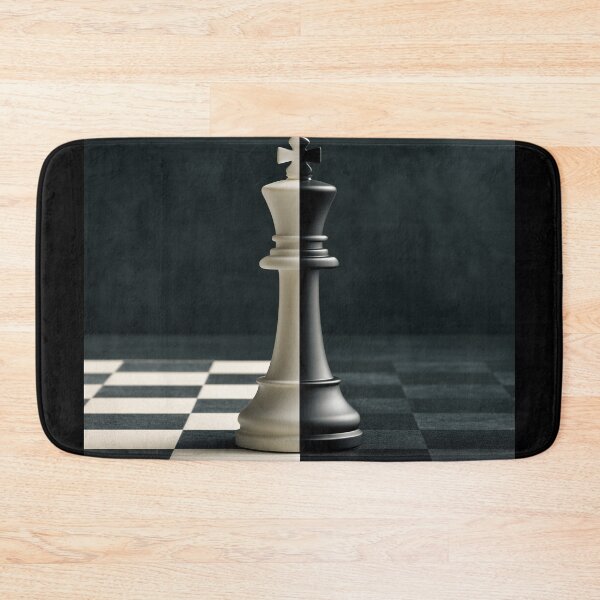 Item preview, Black and White Chess King – Chess Duel Strategy & Checkmate Design designed and sold by WordPlayStudio.