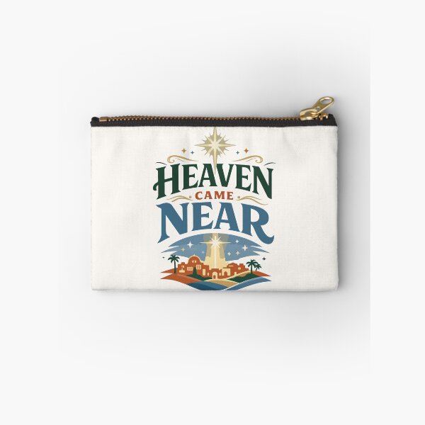Item preview, Heaven Came Near Christmas Typography  designed and sold by stylishdzign.