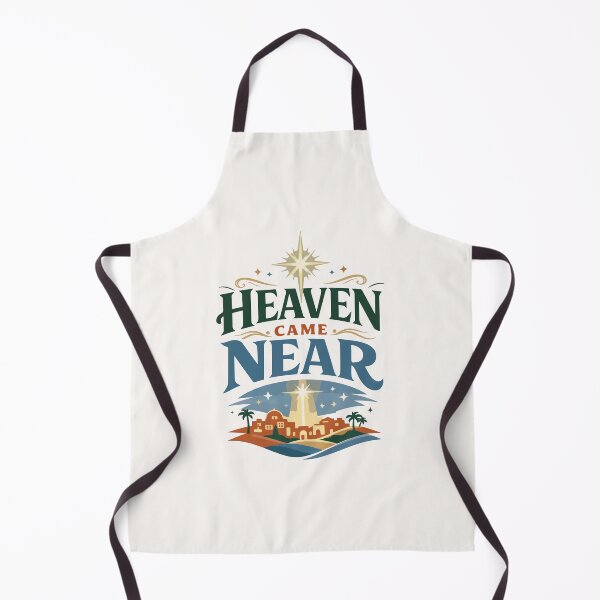 Item preview, Heaven Came Near Christmas Typography designed and sold by stylishdzign.