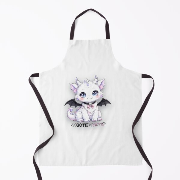 Item preview, Goth white baby dragon designed and sold by Goth Pets .