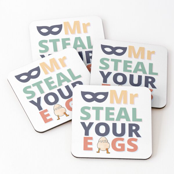 Item preview, Copy Of Mr Steal Your Eggs -Funny Quote- designed and sold by haider-leiva.