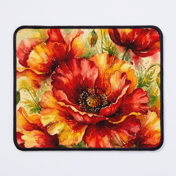 Item preview, Vintage Watercolor Red Dahlia  designed and sold by Vintage-Lady65.