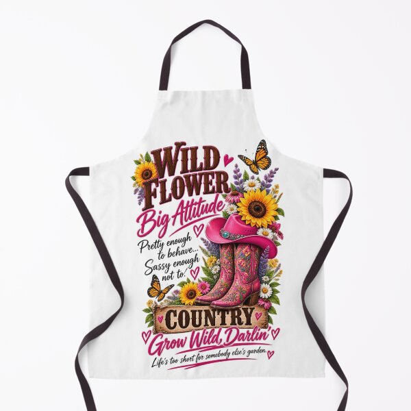 Item preview, Wild Flower Big Attitude Cowgirl Design designed and sold by Tobietales.