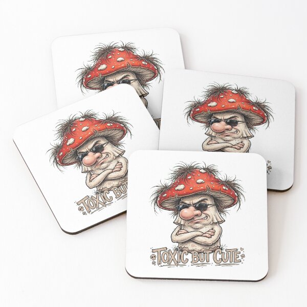 Item preview, Toxic But Cute Angry Mushroom Sunglasses designed and sold by puzzell.