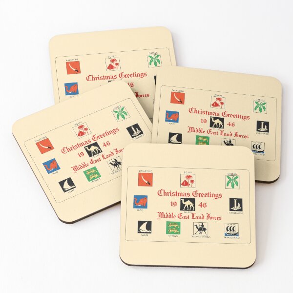 Item preview, Christmas Greetings 1946 Middle East Land Forces Memorabilia designed and sold by MilitaryMart.