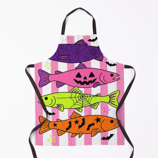 Item preview, Spooky Halloween Fish Pattern Design designed and sold by Solatee.