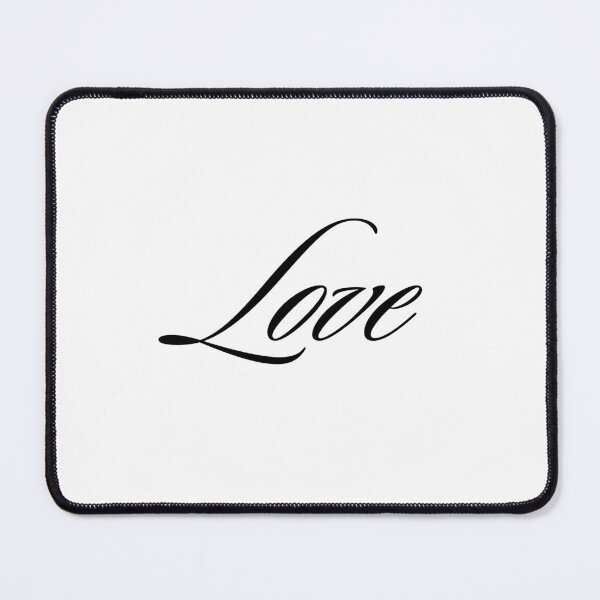 Item preview, Love Elegant Cursive Script Minimalist Typography designed and sold by LensDyn™.