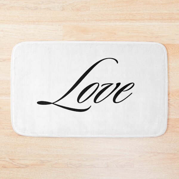 Item preview, Love Elegant Cursive Script Minimalist Typography designed and sold by LensDyn™.