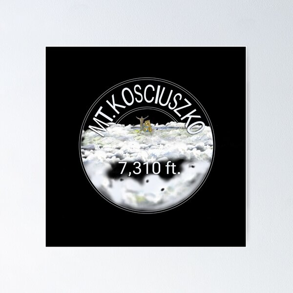 Item preview, Mt Kosciuszko Above the Clouds – 7,310 ft designed and sold by MiFree.