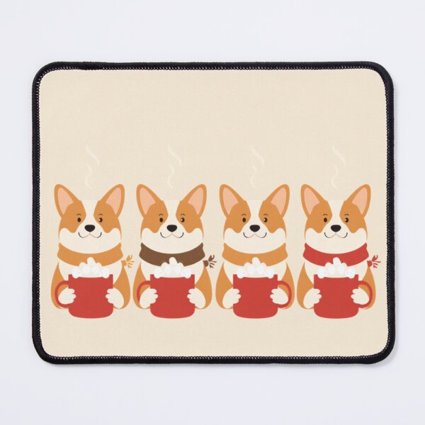 Item preview, Corgi Christmas Cocoa Crew designed and sold by cybercanvasmuse.