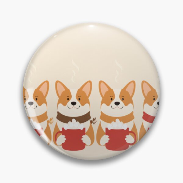 Item preview, Corgi Christmas Cocoa Crew designed and sold by cybercanvasmuse.