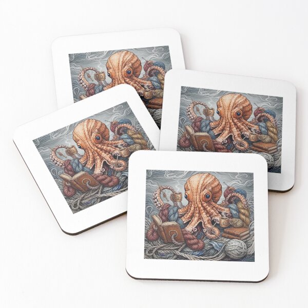 Item preview, Octopuses love books and coffee  designed and sold by Wardapotomus.
