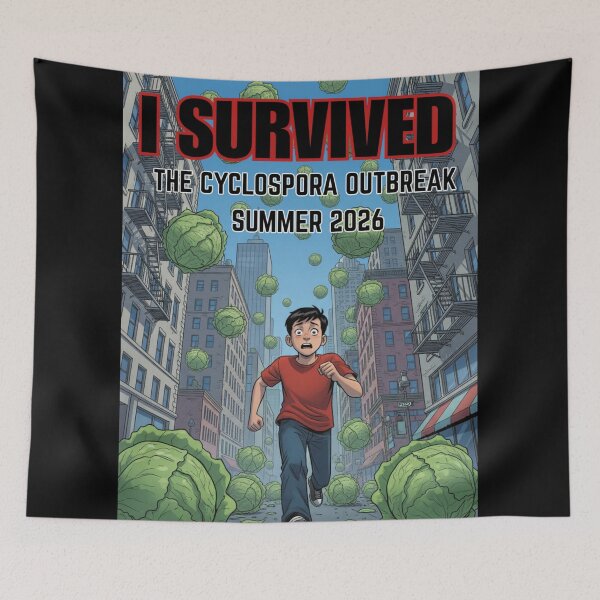 Item preview, I Survived The Cyclospora Outbreak 2026 Graphic Novel Style designed and sold by Greggaz.