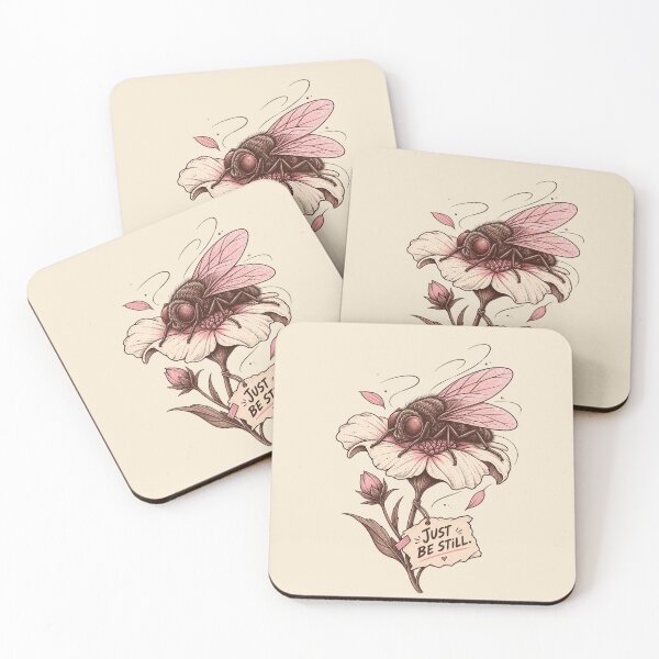 Item preview, Funny Fly Just Be Still – Slow Down Mindfulness Art designed and sold by InnerwayStudio.